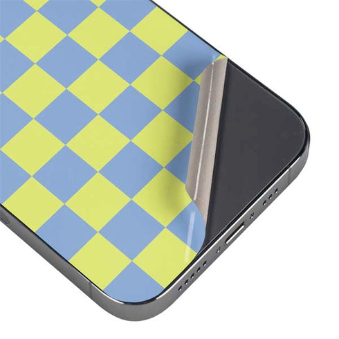 Neon Checkered iPhone 14 Pro Skin